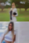 Girls swinging golf club naked